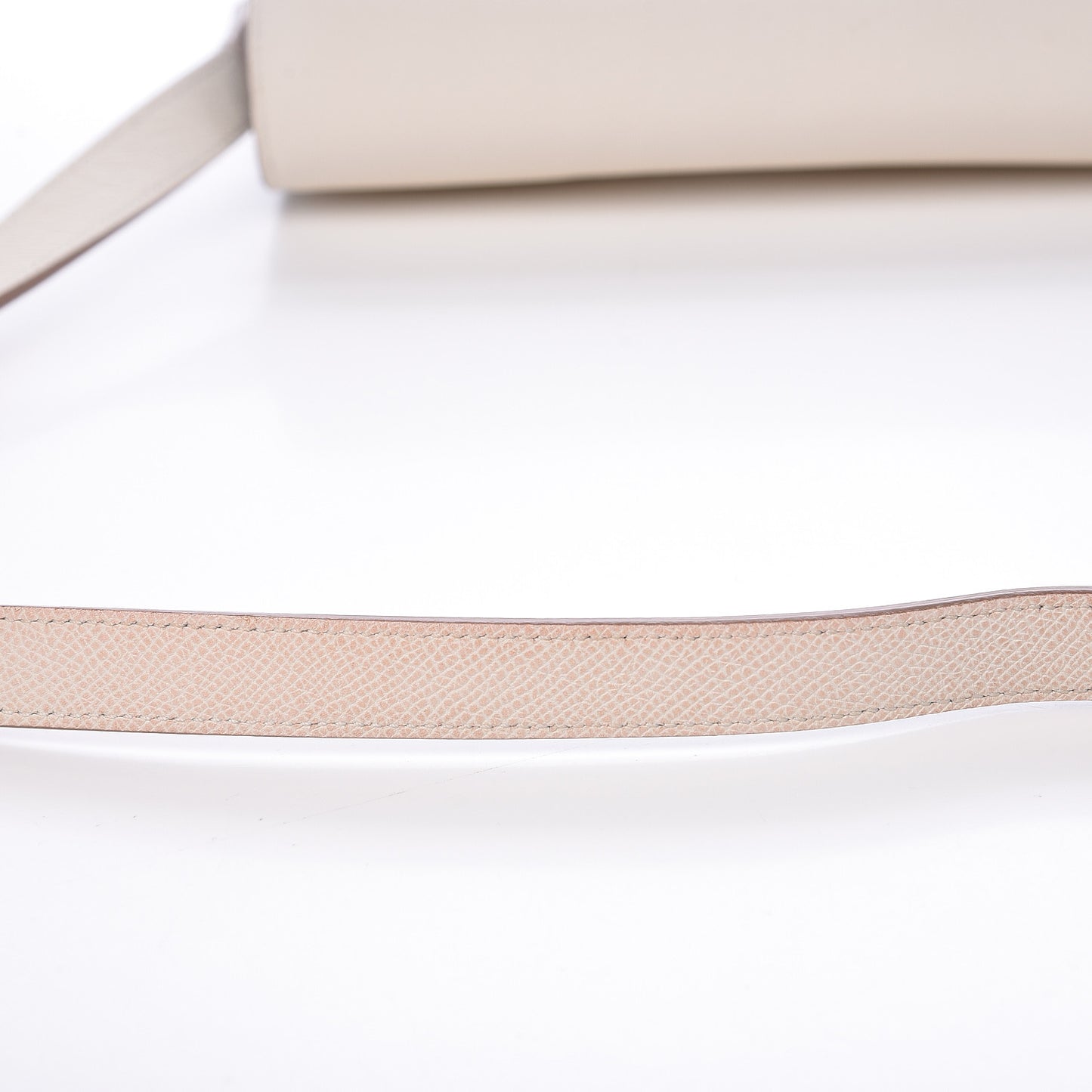 Grained Calfskin Compact Trotteur White