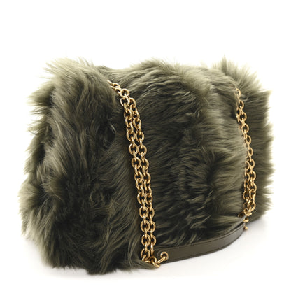Saint Laurent Shearling Fur Medium Jamie 4.3  Olive Ranch Dark Olive Ranch 3 of 10