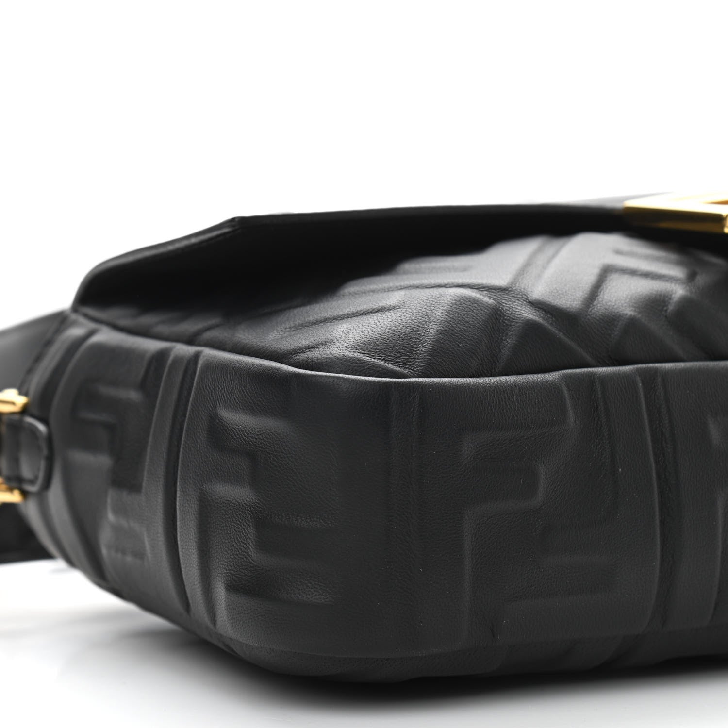 Fendi Nappa FF 1974 Embossed Baguette Black 9 of 10