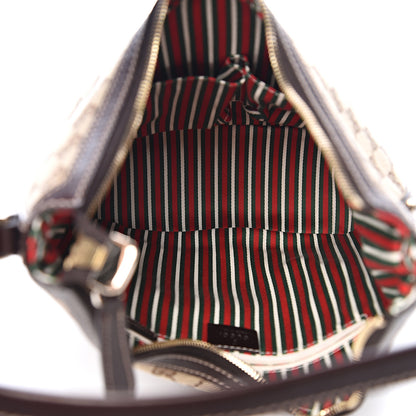 Gucci Monogram Medium New Britt Hobo Brown 4 of 9