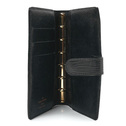 Louis Vuitton Epi Small Ring Agenda Cover Black 5 of 12