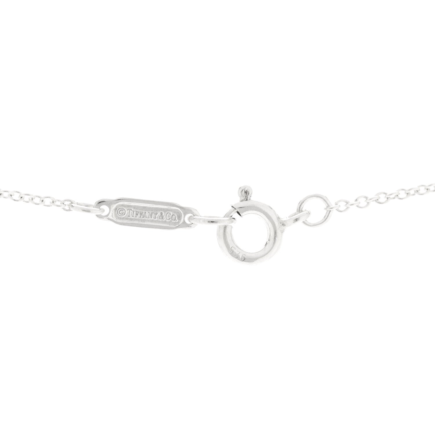 Tiffany Sterling Silver Small Bow Pendant Necklace 5 of 6