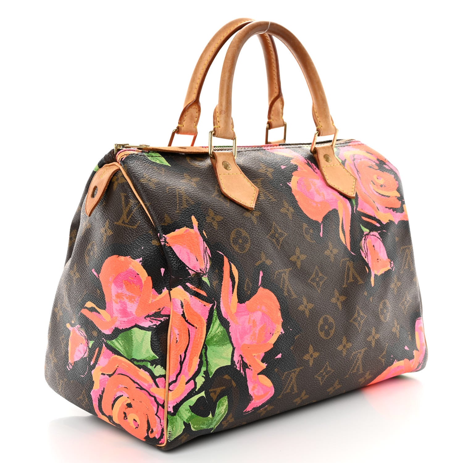 Louis Vuitton Monogram Roses Speedy 30 3 of 11