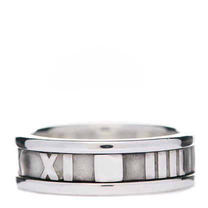 Tiffany Sterling Silver Atlas Ring 54 7 3 of 5