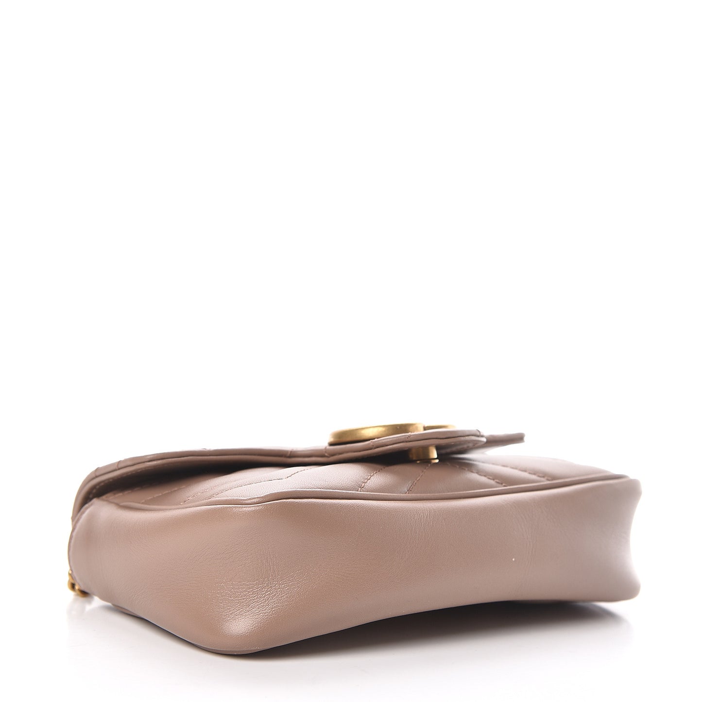 Calfskin Matelasse Super Mini GG Marmont Shoulder Bag Porcelain Rose