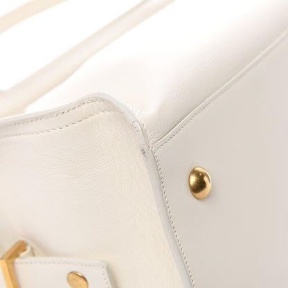 Saint Laurent Calfskin Small Classic Y Cabas White 13 of 15