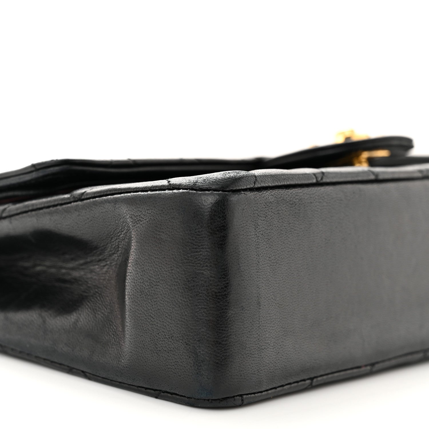 Chanel Lambskin Quilted Medium Double Flap Black 10 of 12