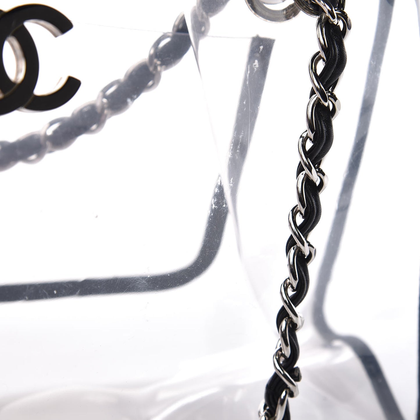 Lambskin Vinyl Naked Tote Black