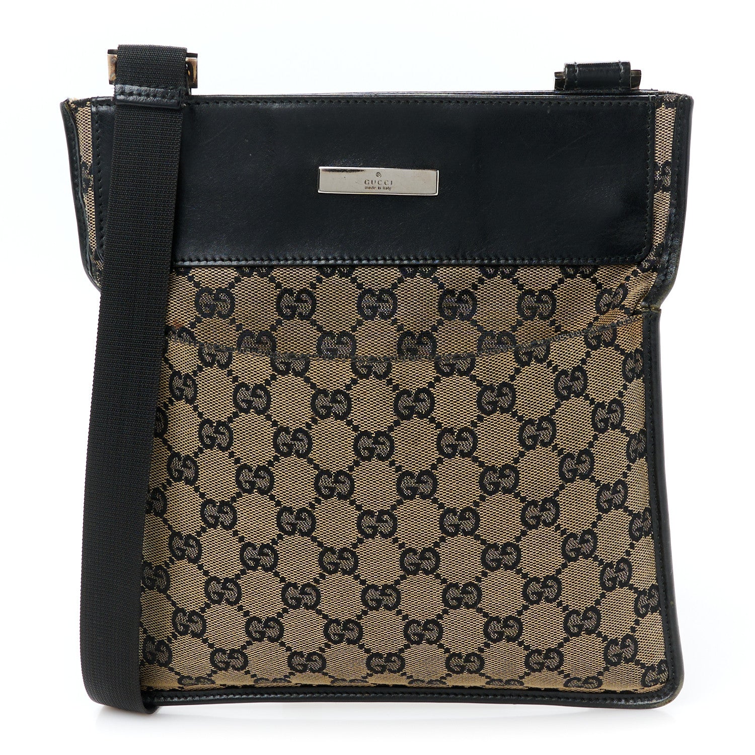 Gucci Monogram Messenger Crossbody Bag Dark Brown 1 of 11