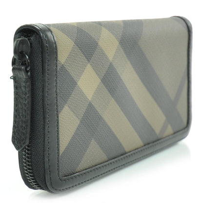 Burberry Smoked Check Zip Around Wallet 2 of 8