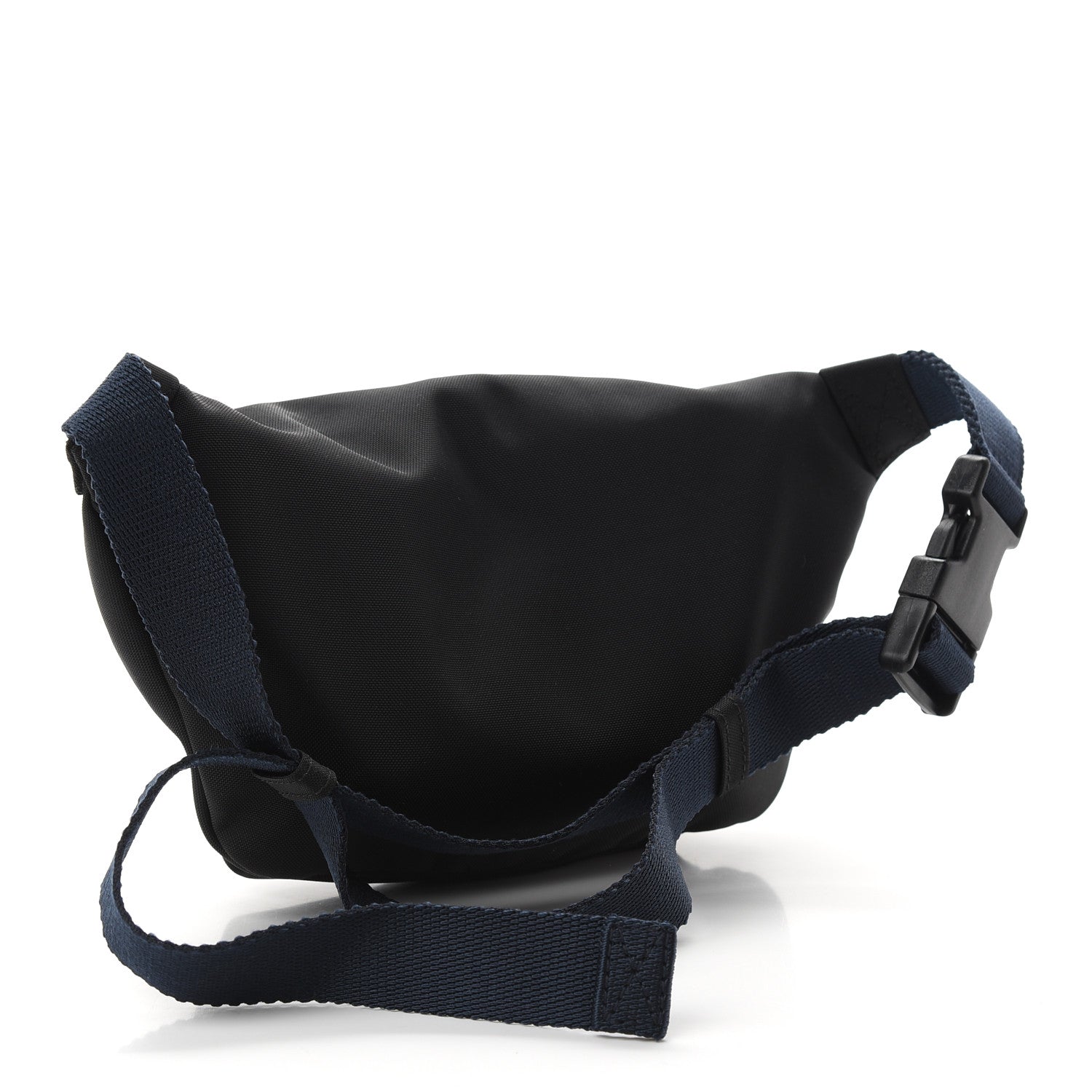 Balenciaga Sport Nylon Logo Embroidered Wheel Belt Bag Black White 3 of 9