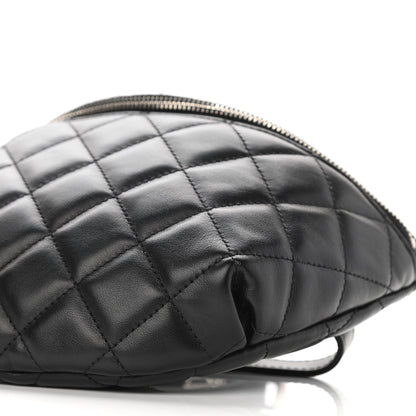 Chanel Lambskin Quilted Waist Belt Bag Black 10 of 11