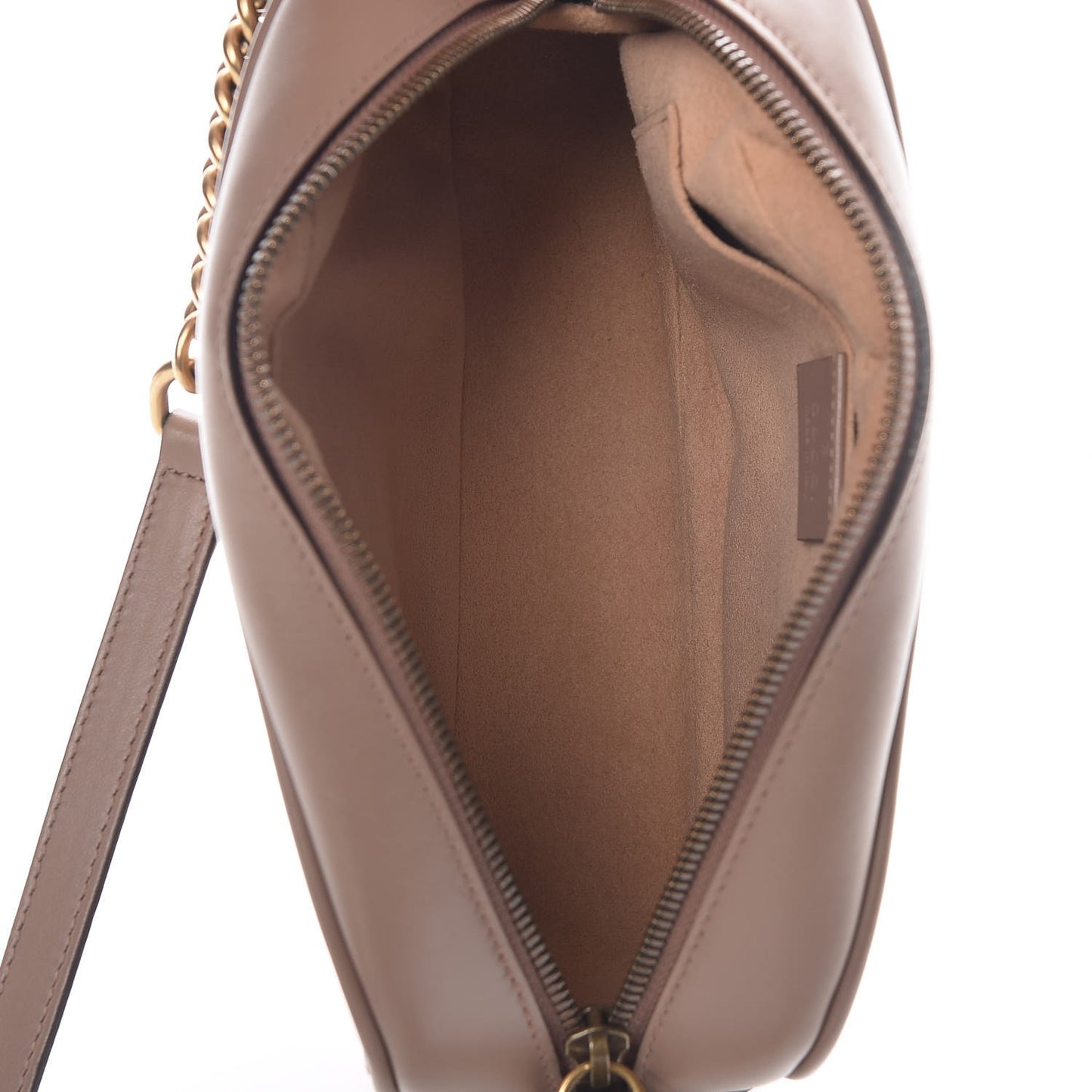 Calfskin Matelasse Small GG Marmont Chain Shoulder Bag Taupe
