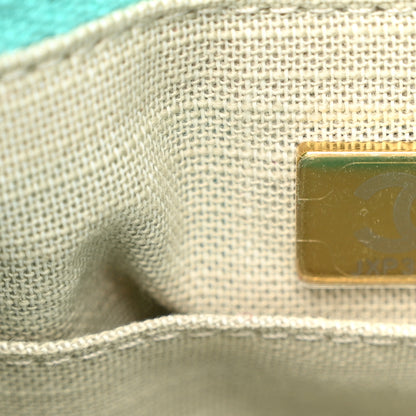 Chanel Mixed Fibers Small Deauville Tote Turquoise 8 of 12