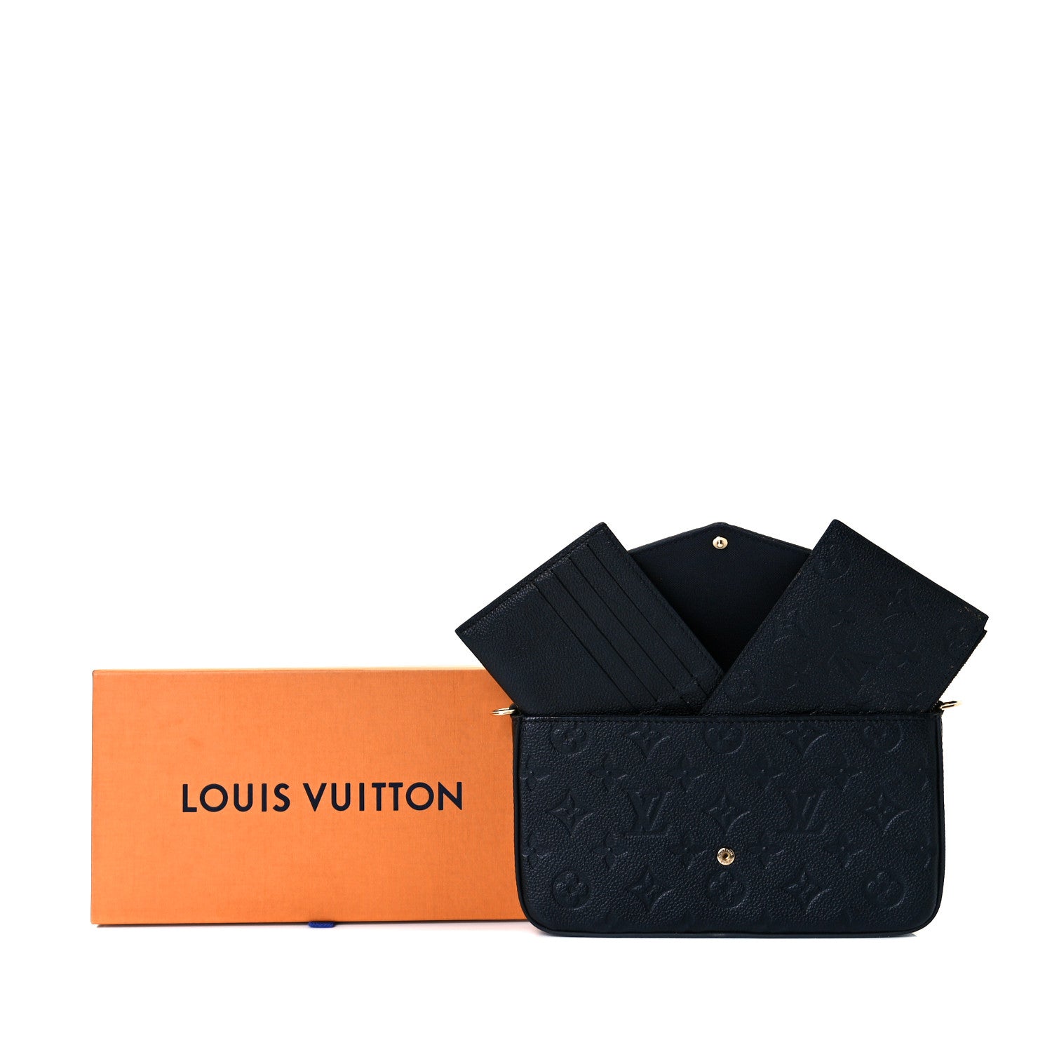 Louis Vuitton Empreinte Pochette Felicie Chain Wallet Black 10 of 10