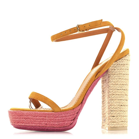 Suede Riviera 105 Espadrille Sandals 37 Multicolor