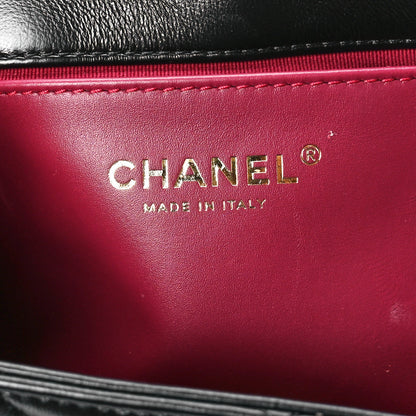 Chanel Lambskin Quilted Small Chain Hobo Black 6 of 11