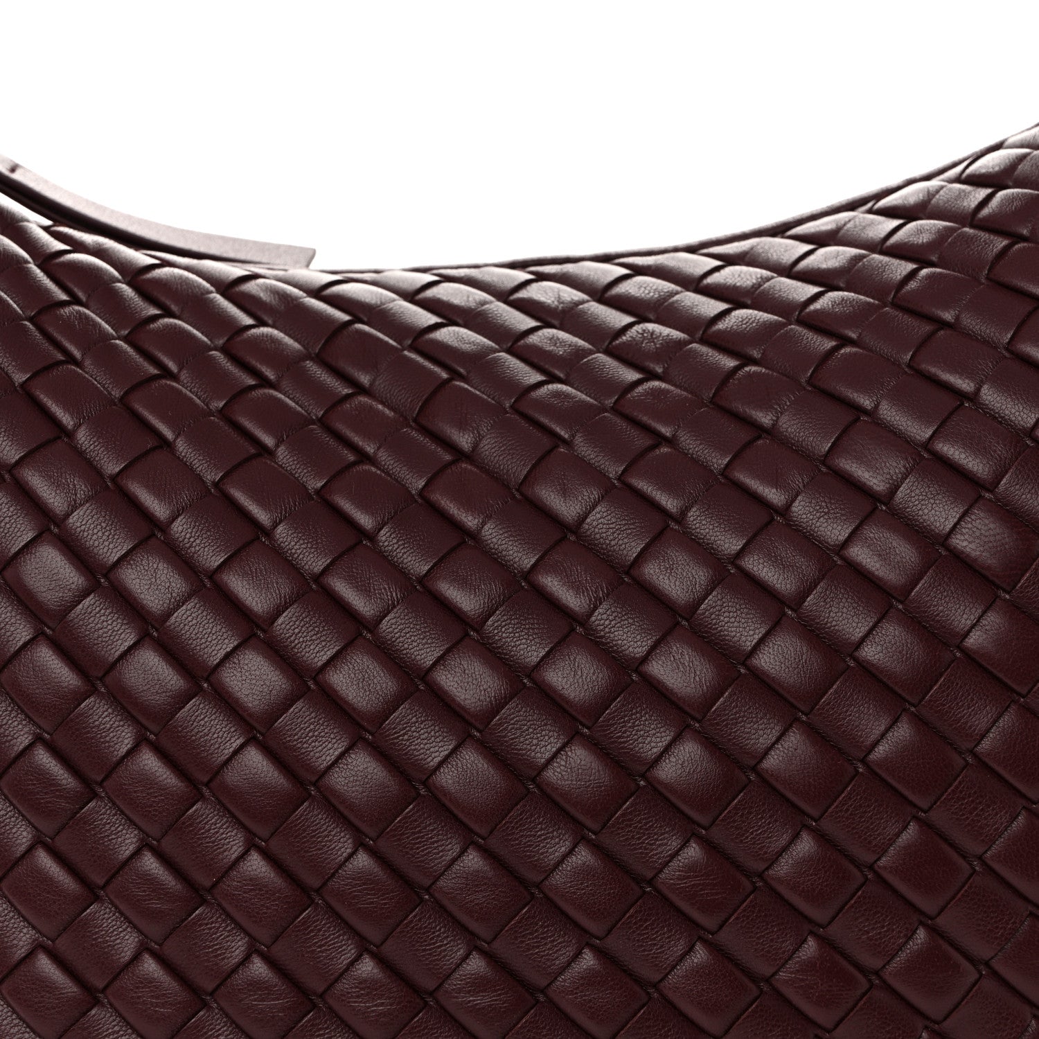Bottega Veneta Lambskin Intrecciato Medium Padded Veneta Deep Mahogany 9 of 11