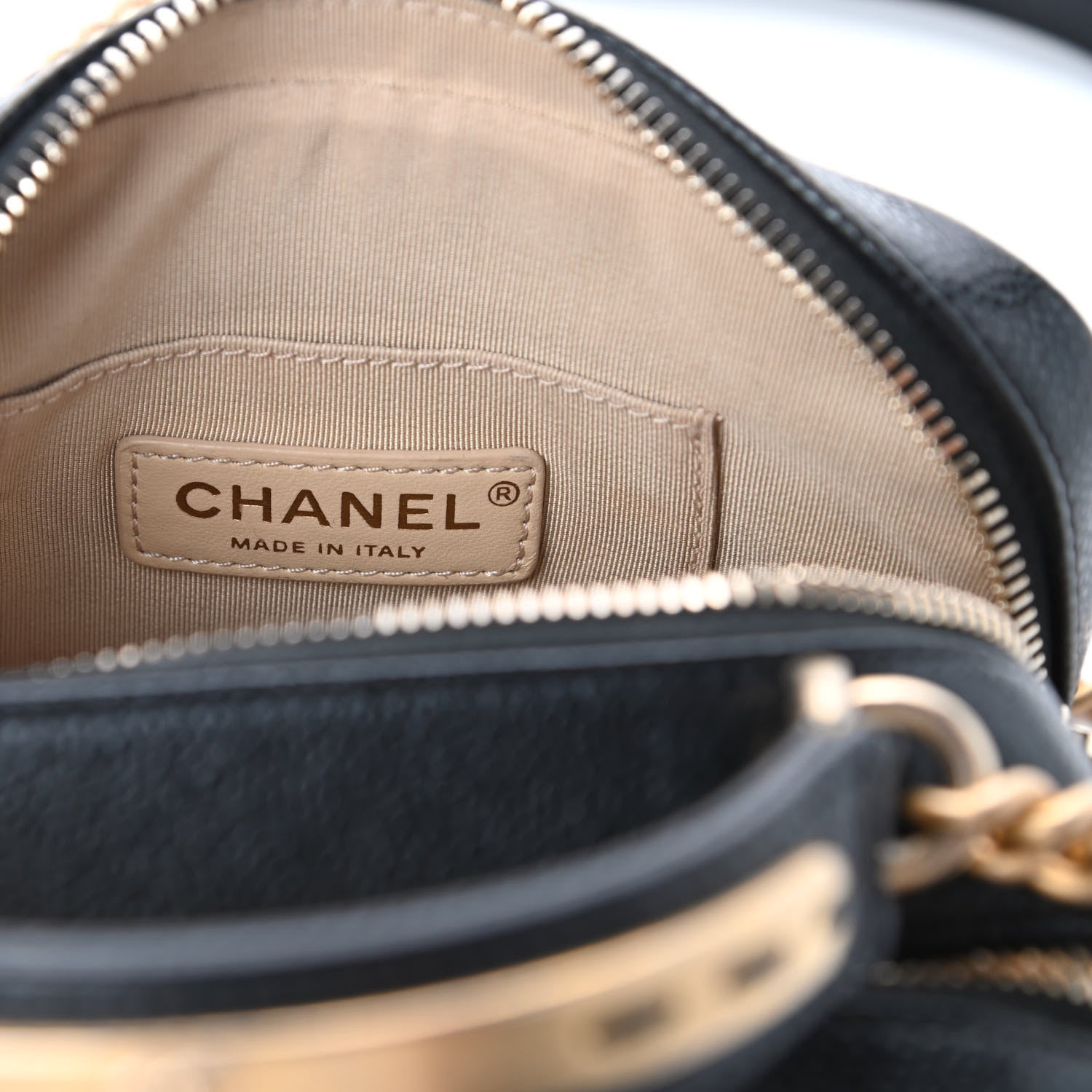 Chanel Caviar Quilted Mini Carry Around Bowling Bag Black 9 of 12