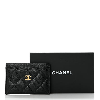 Chanel Caviar Quilted Card Holder Black 9 of 9