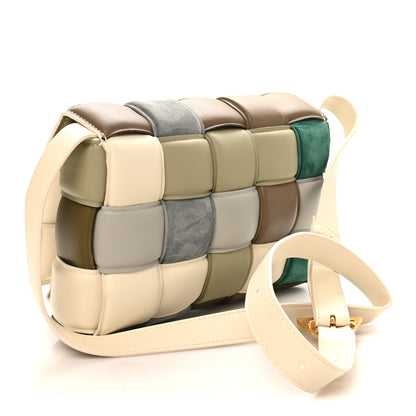 Bottega Veneta Nappa Suede Maxi Intreccio Padded Cassette Crossbody Bag Natural Soft Candy Sea Salt Multicolor 3 of 9