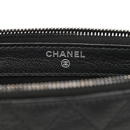 Chanel Patent Goatskin Quilted Small Gabrielle Clutch With Chain Black 6 of 15