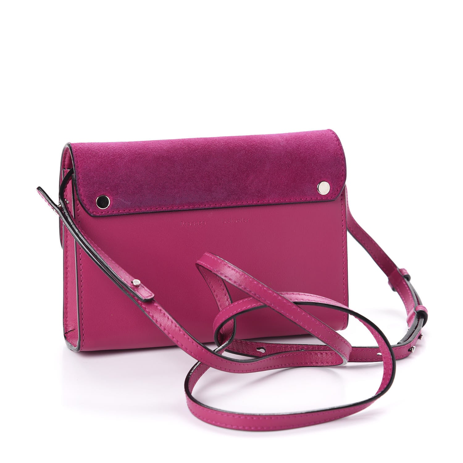 Proenza Schouler Calfskin Suede Tiny PS11 Classic Shoulder Bag Peony 3 of 10
