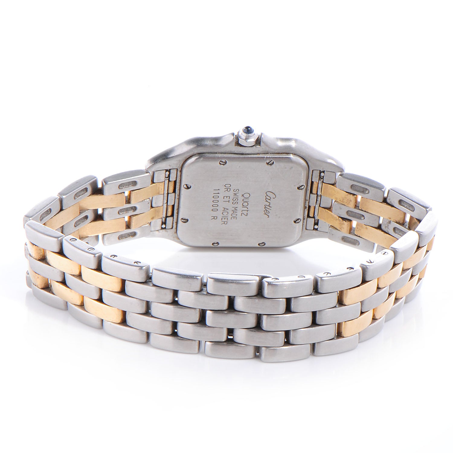 Cartier 18k Stainless Steel Quartz Ladies Panthere Watch 3 of 6