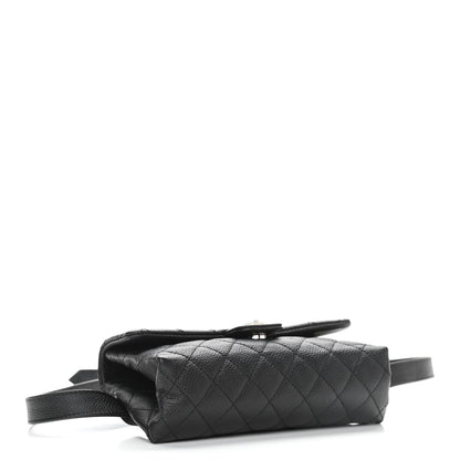 Chanel Grained Calfskin Quilted 2.55 Reissue Flap Belt Bag Clutch Black 4 of 10