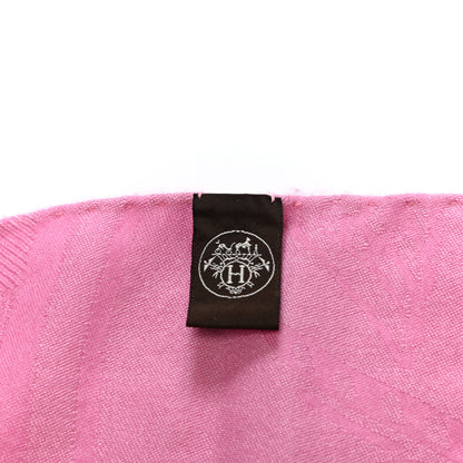 Hermes Cashmere Silk New Libris Stole Rose Bonbon 4 of 4