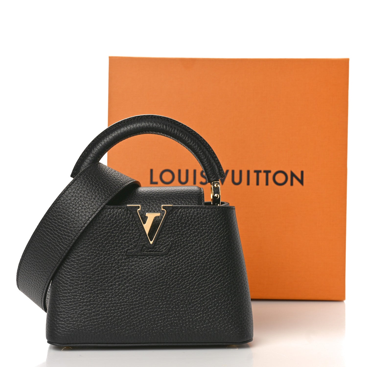 Louis Vuitton Taurillon Mini Capucines Black 9 of 9