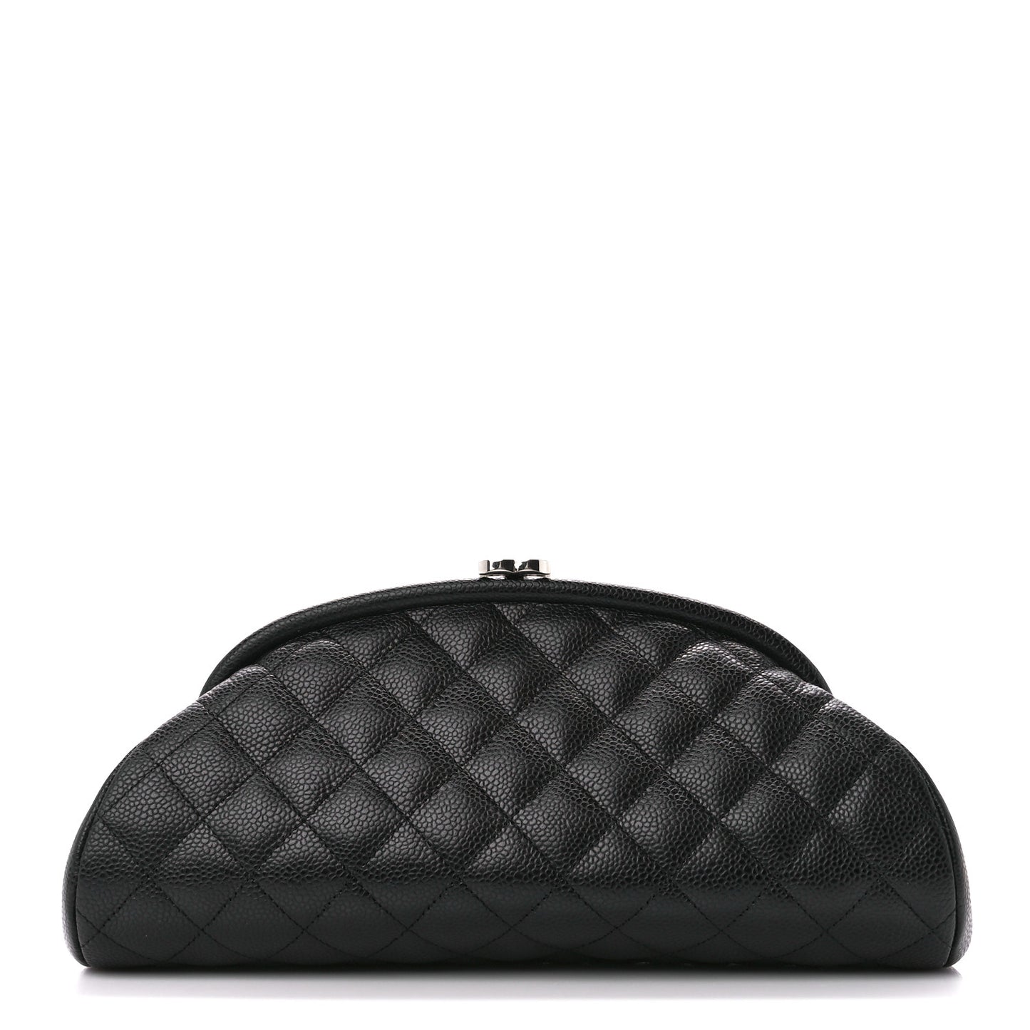 Caviar Quilted Timeless Clutch Black