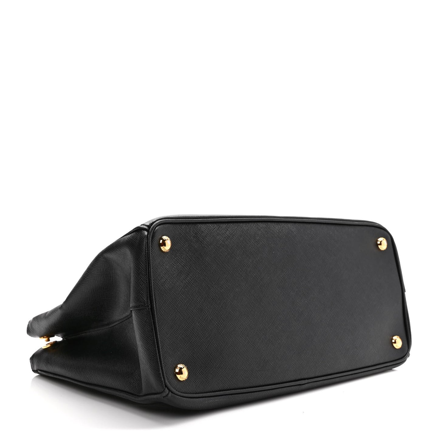 Saffiano Small Galleria Double Zip Tote Black