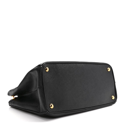 Prada Saffiano Small Galleria Double Zip Tote Black 3 of 8