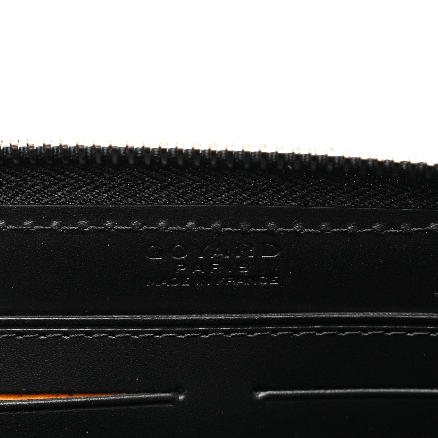 Goyard Goyardine Matignon Zip Around GM Wallet Black 6 of 7