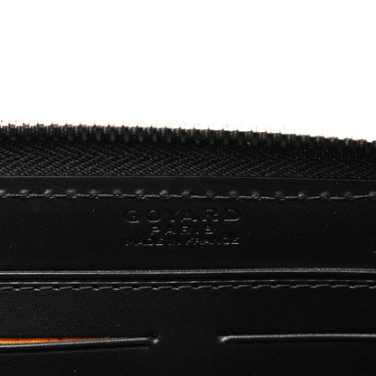 Goyard Goyardine Matignon Zip Around GM Wallet Black 6 of 7