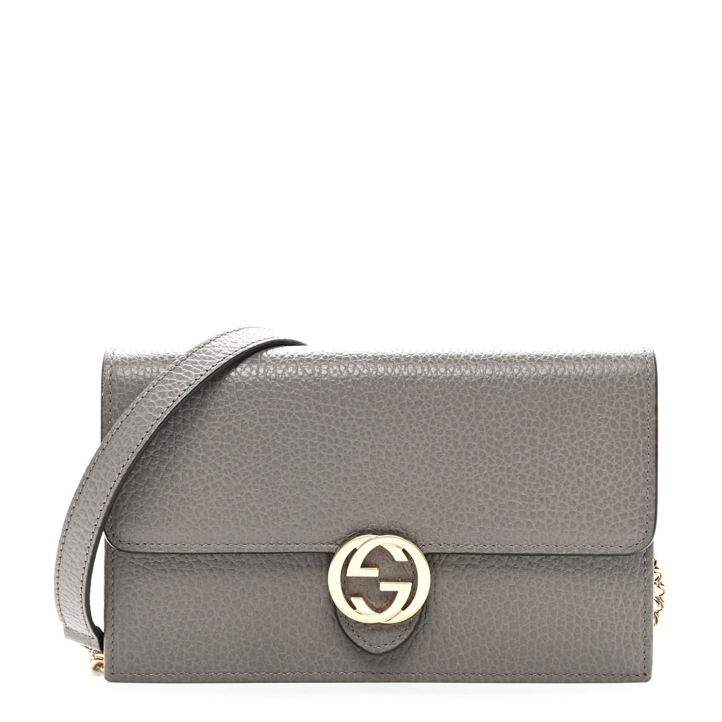 Dollar Calfskin Interlocking G Chain Wallet Loess