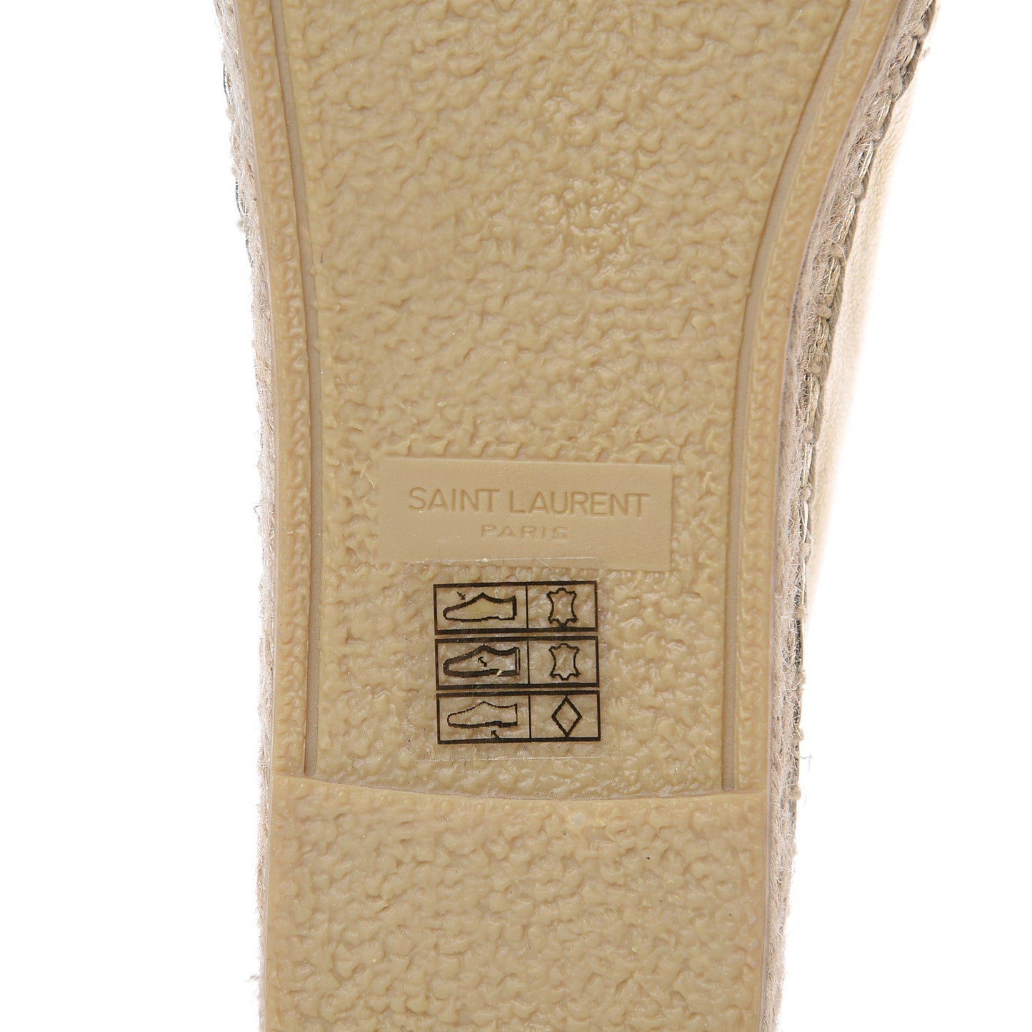 Metallic Lambskin Monogram Espadrilles 39.5 Gold