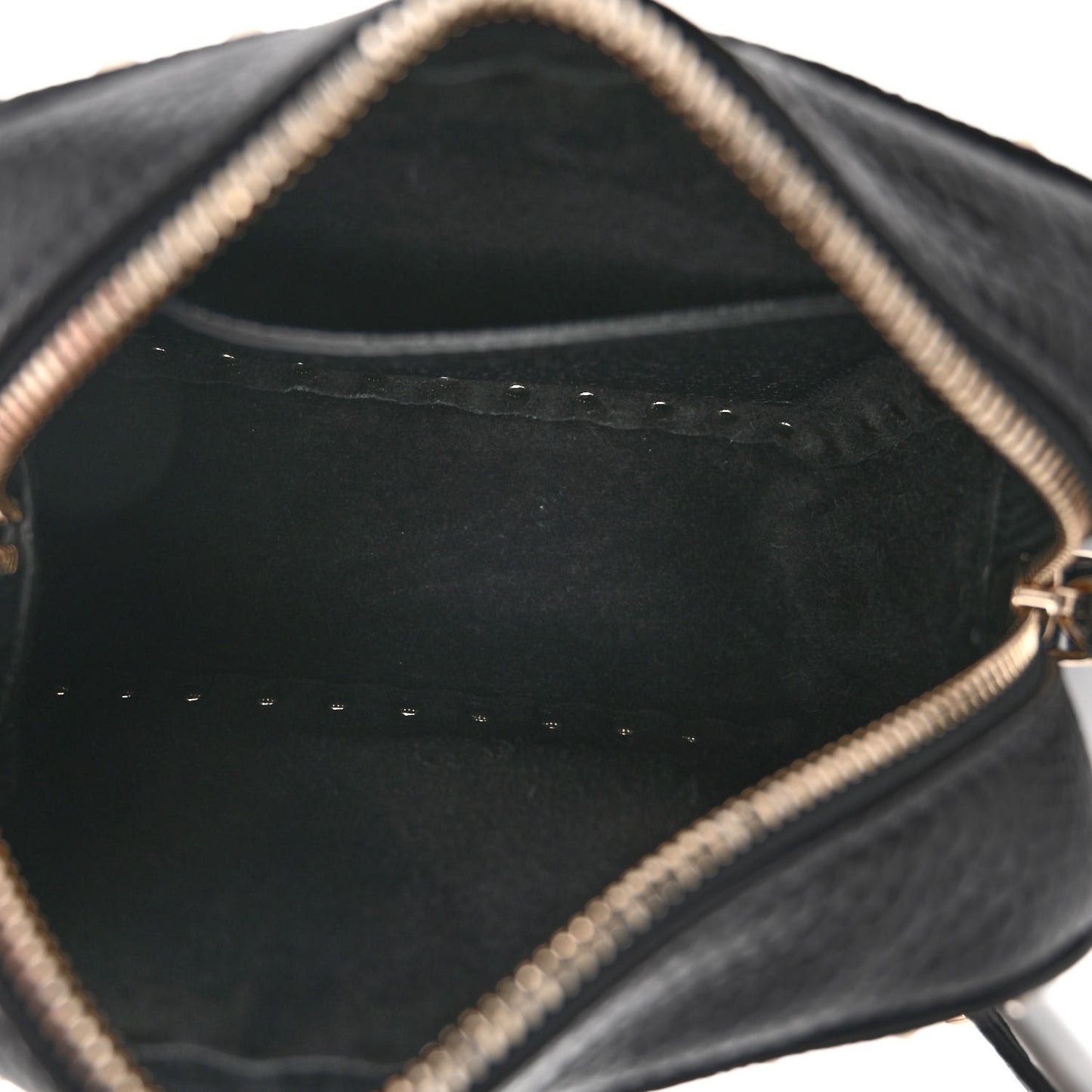 Calfskin Rockstud Camera Crossbody Bag Black