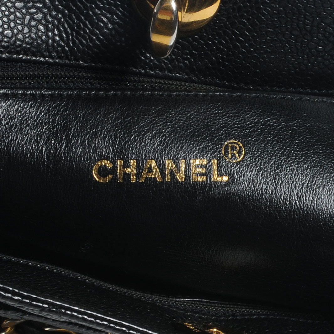 Chanel Caviar Quilted CC Shoulder Bag Black 6 of 9