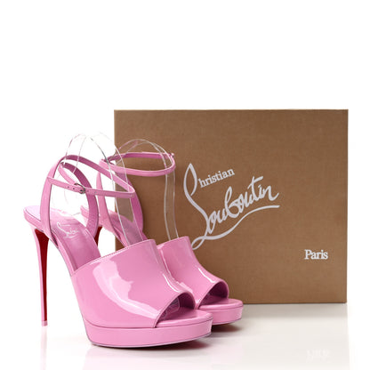 Christian Louboutin Patent Miradona 120 Sandals 41 Pink 8 of 8