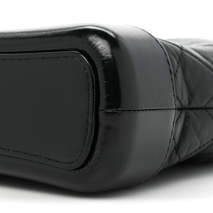 Chanel Aged Calfskin Quilted Small Gabrielle Hobo Black 8 of 10