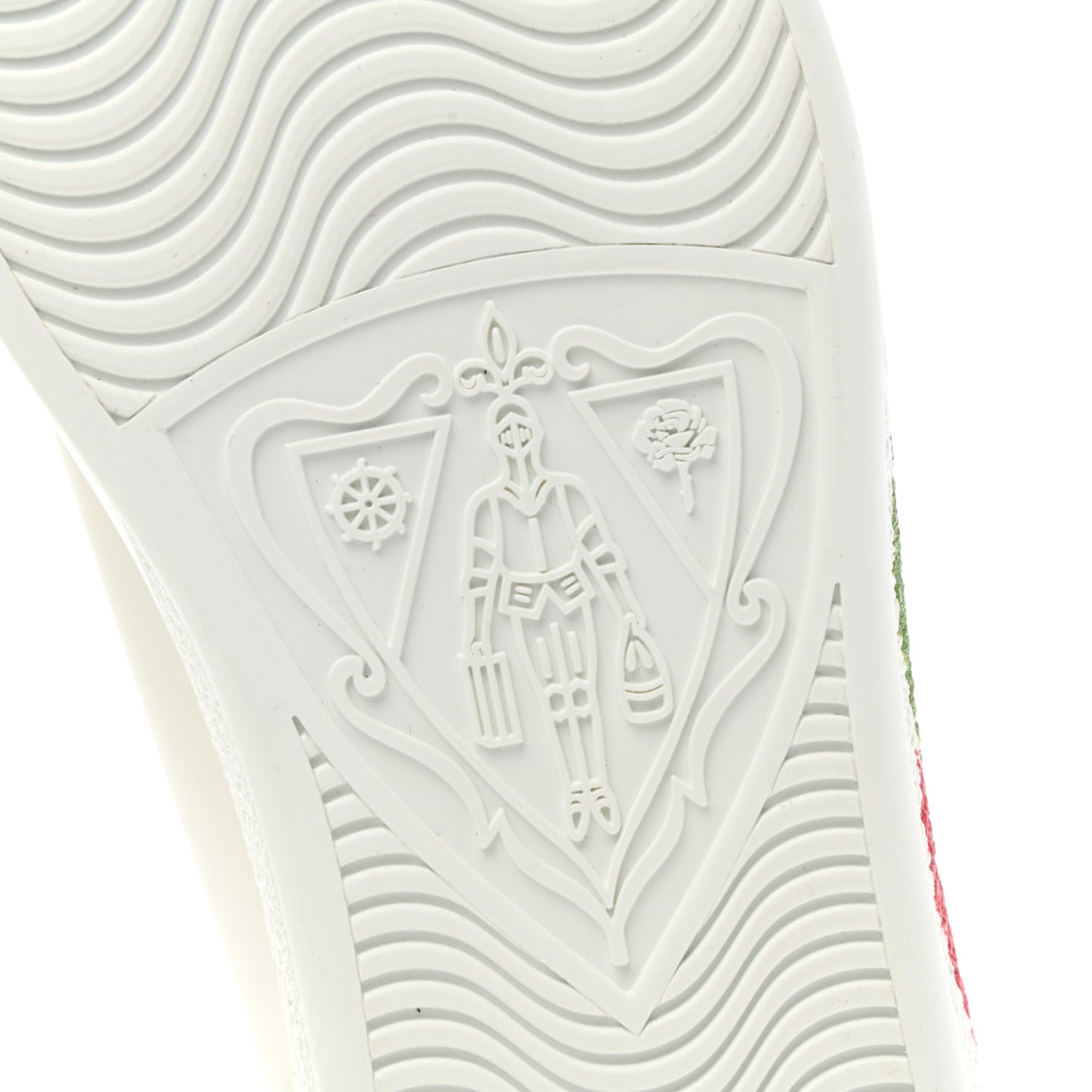 Calfskin Interlocking G Womens New Ace Sneakers 36 White Red Flame Green