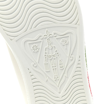 Gucci Calfskin Interlocking G Womens New Ace Sneakers 36 White Red Flame Green 6 of 10