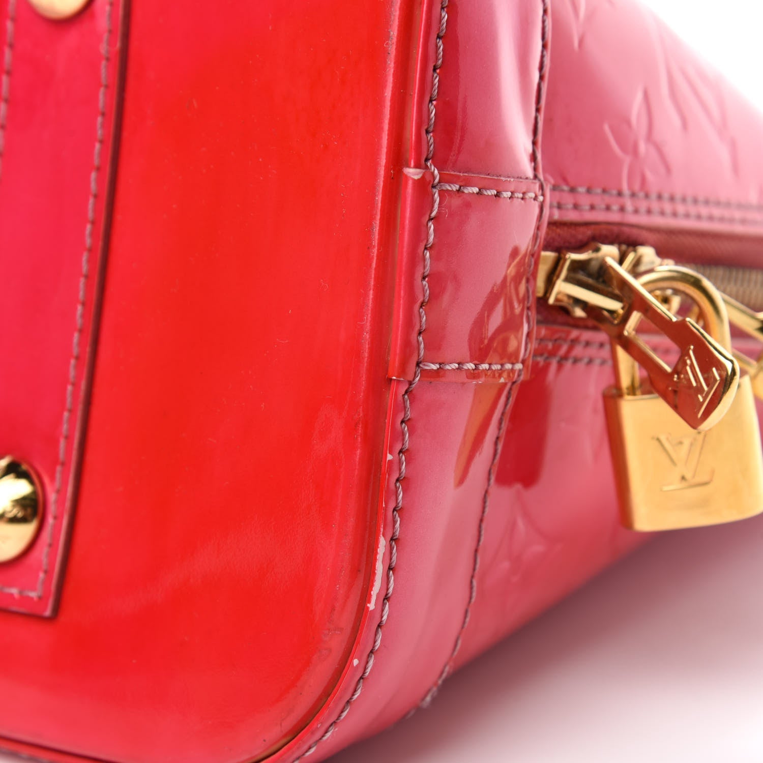 Louis Vuitton Vernis Alma PM Rose Pop 8 of 16