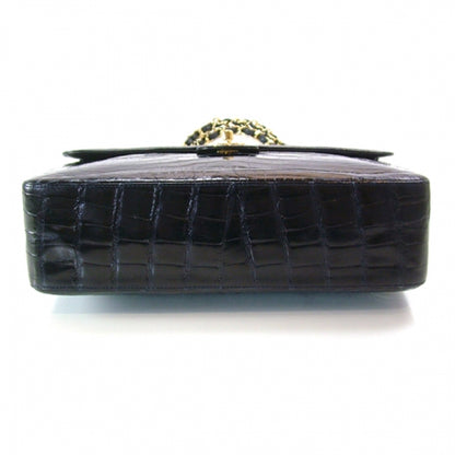 Chanel Alligator Jumbo Classic Flap Black 6 of 12