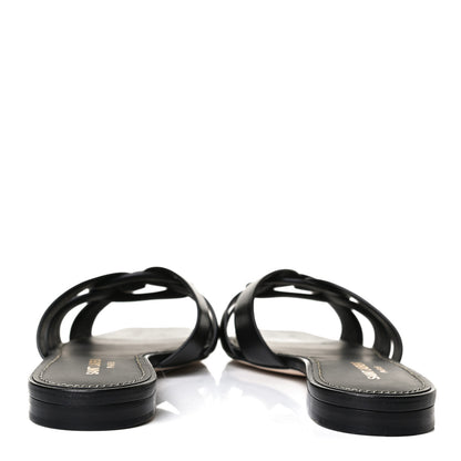 Saint Laurent Calfskin Nu Pied 05 Slide Sandals 38 Black 6 of 12