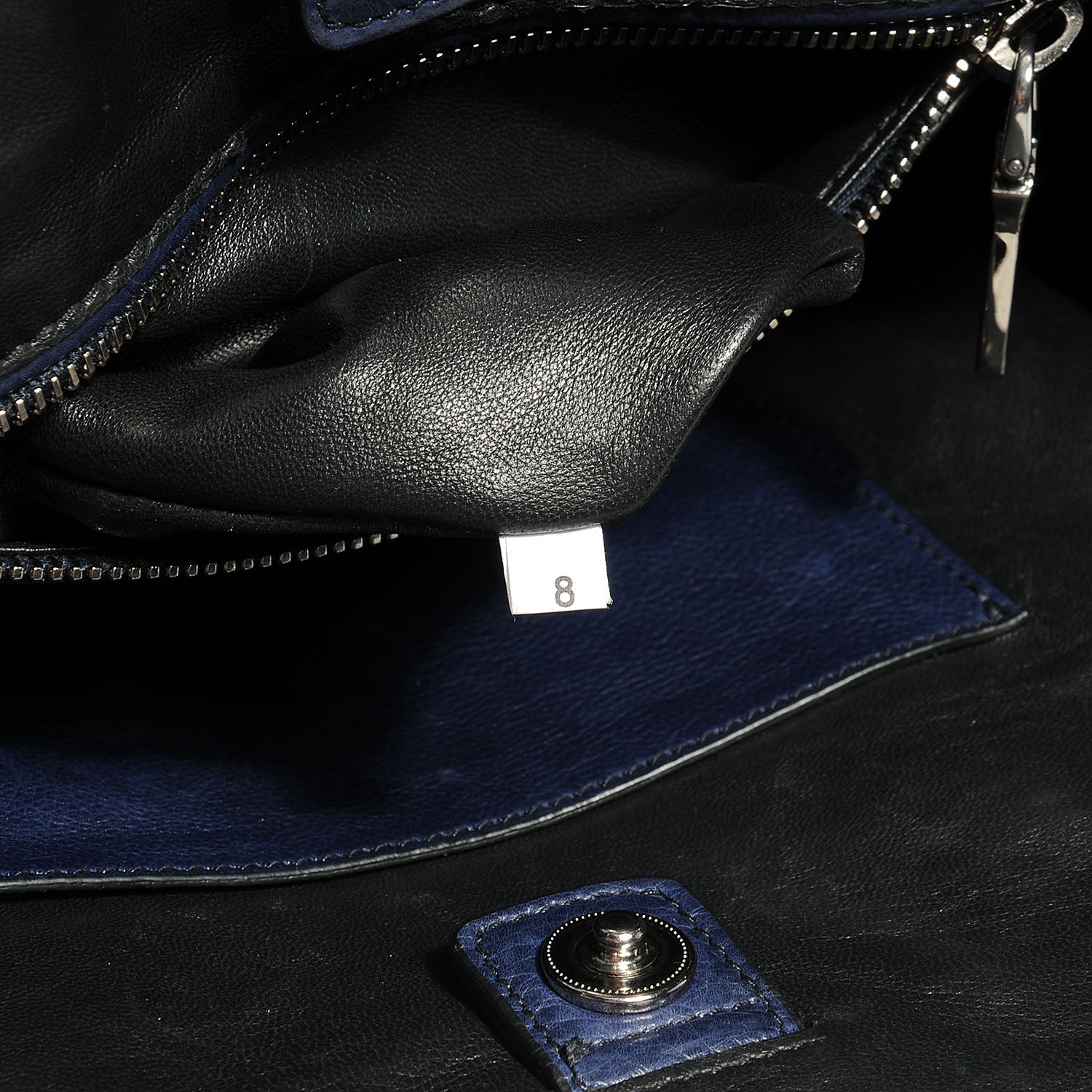 Prada Glace Calf Twin Pocket Tote Baltico 11 of 11