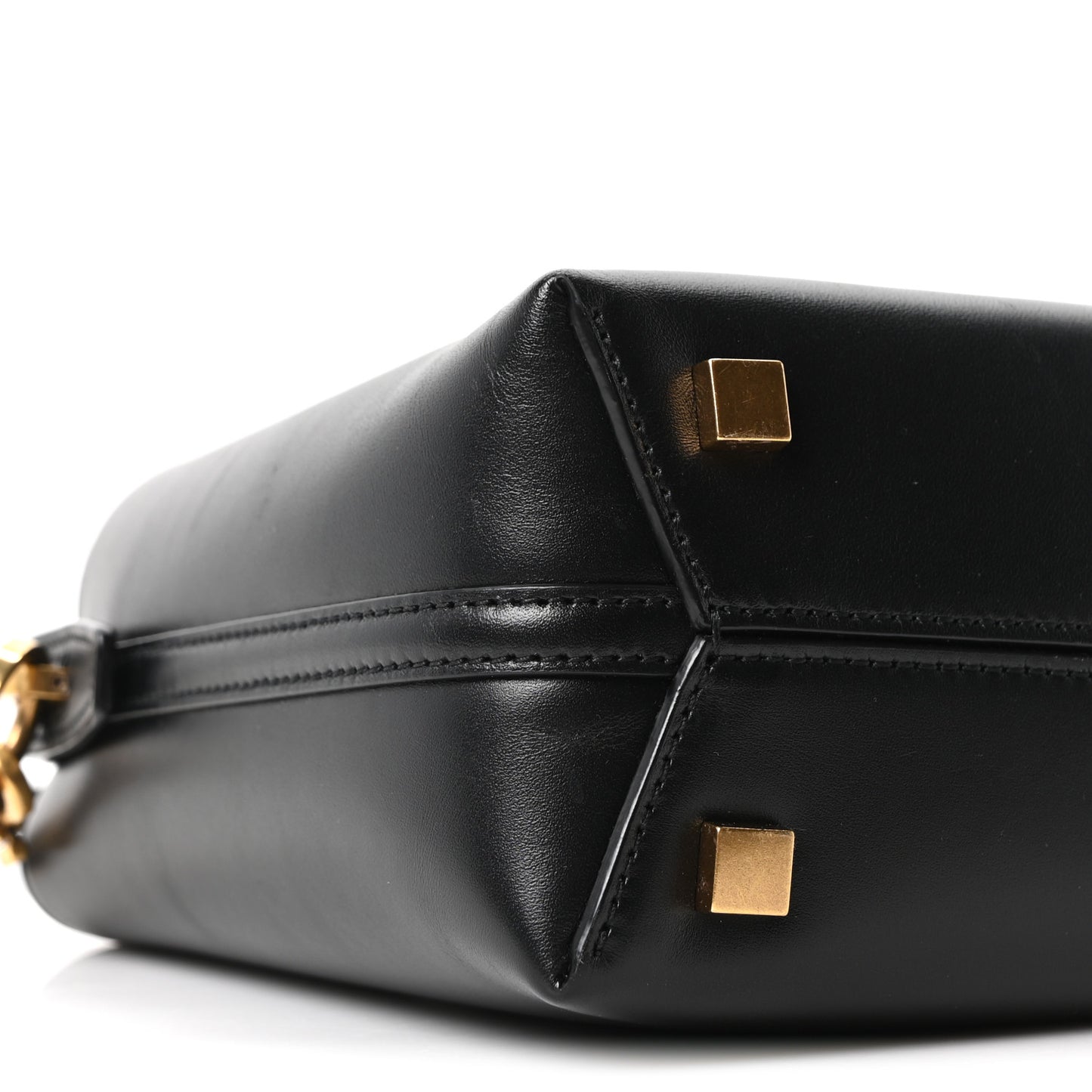 Shiny Calfskin Le 37 Mini Bucket Bag Black