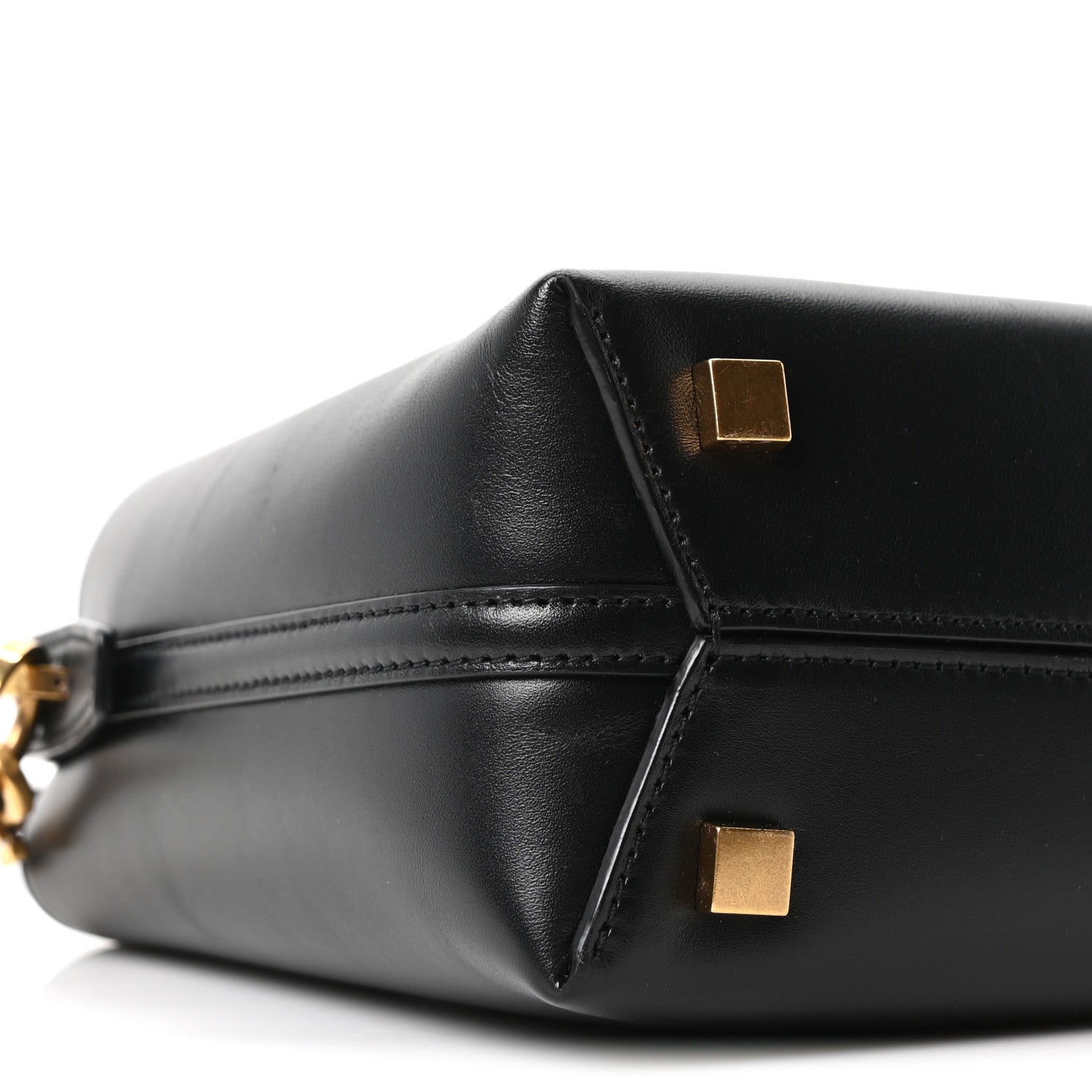 Saint Laurent Shiny Calfskin Le 37 Mini Bucket Bag Black 7 of 8